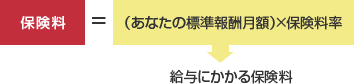 賞与のない月の保険料図